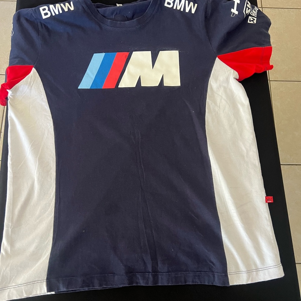 BMW Kids Navy Blue and White T-Shirt